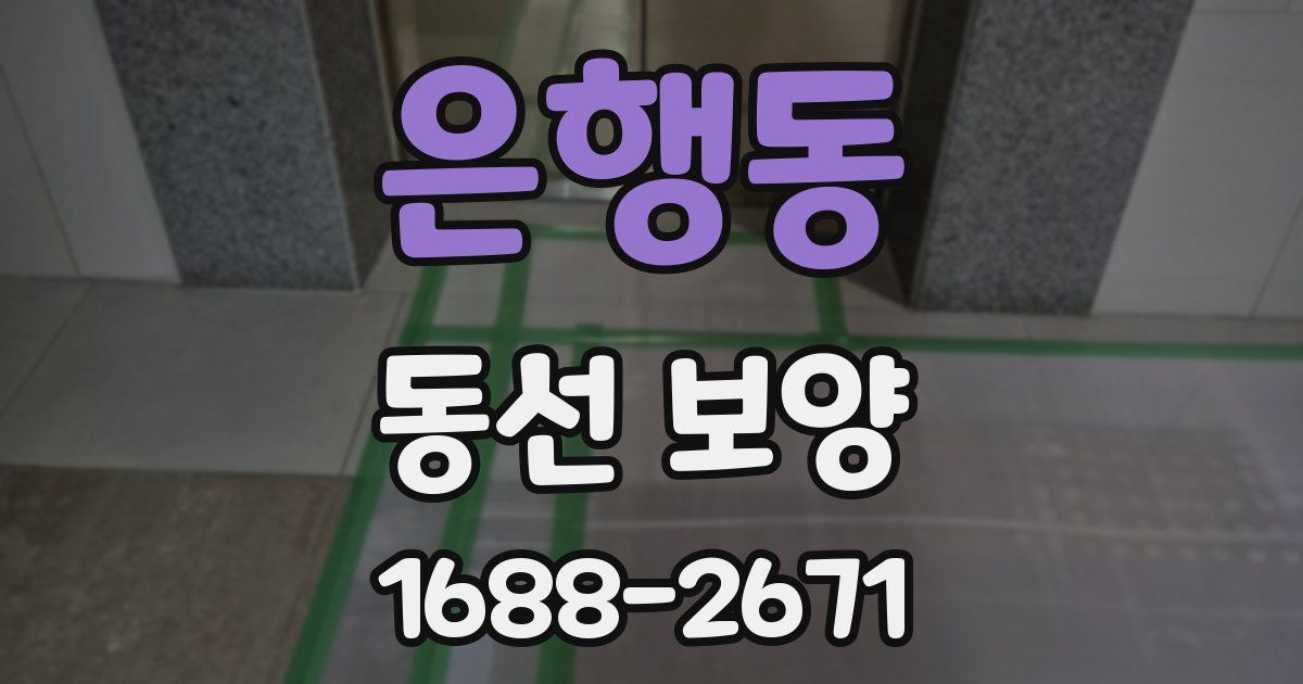 은행동 동선 보양