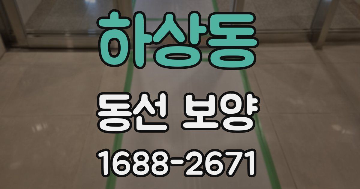 하상동 동선 보양
