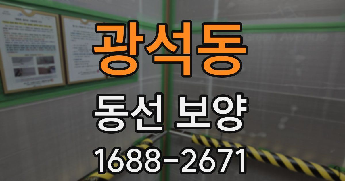 광석동 동선 보양