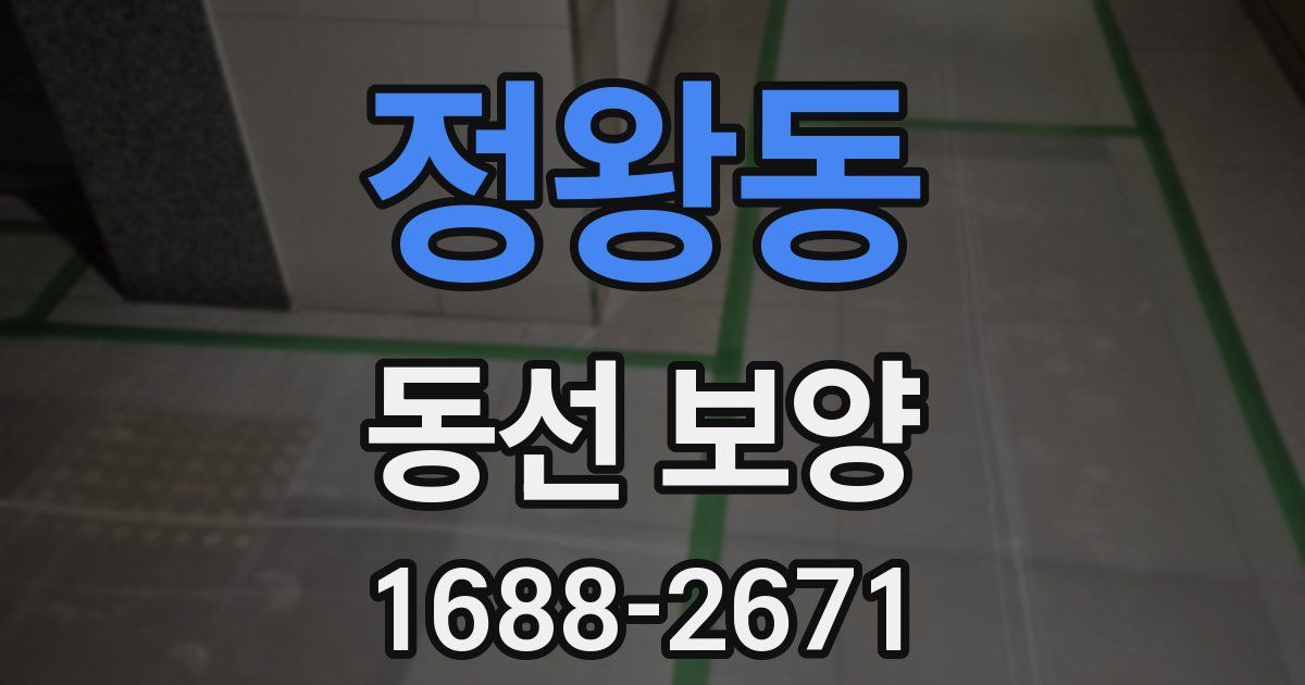 정왕동 동선 보양