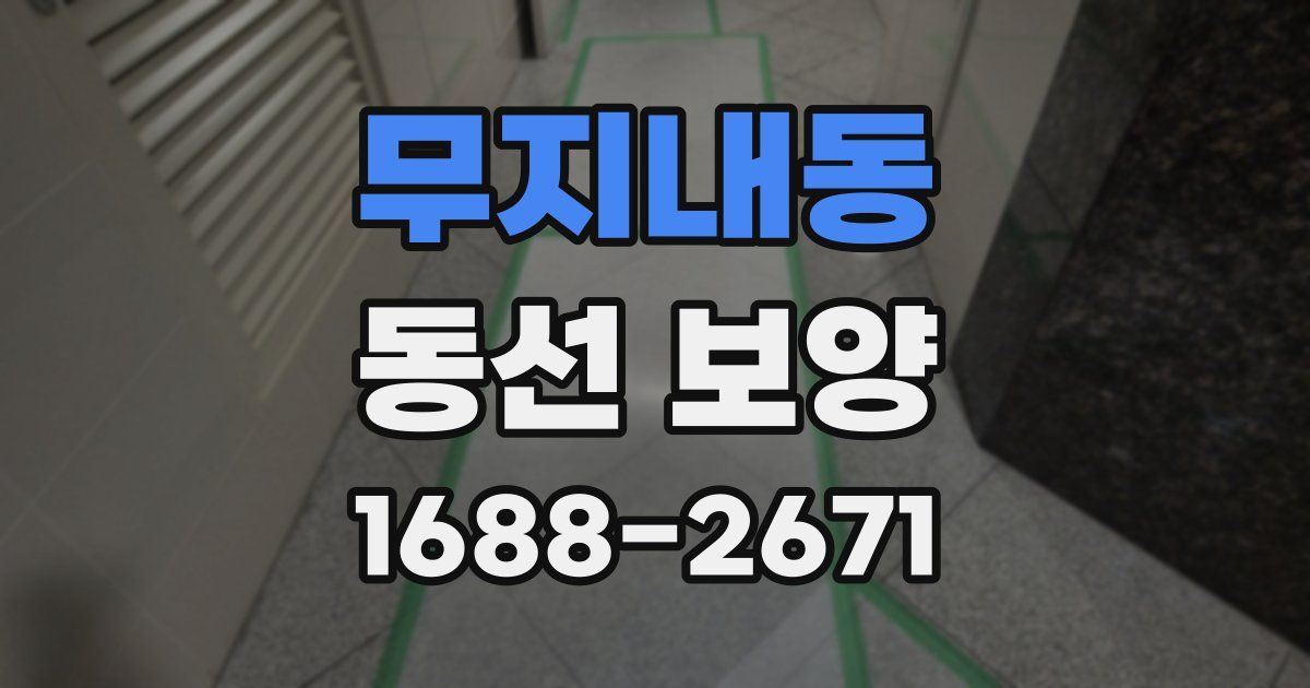 무지내동 동선 보양