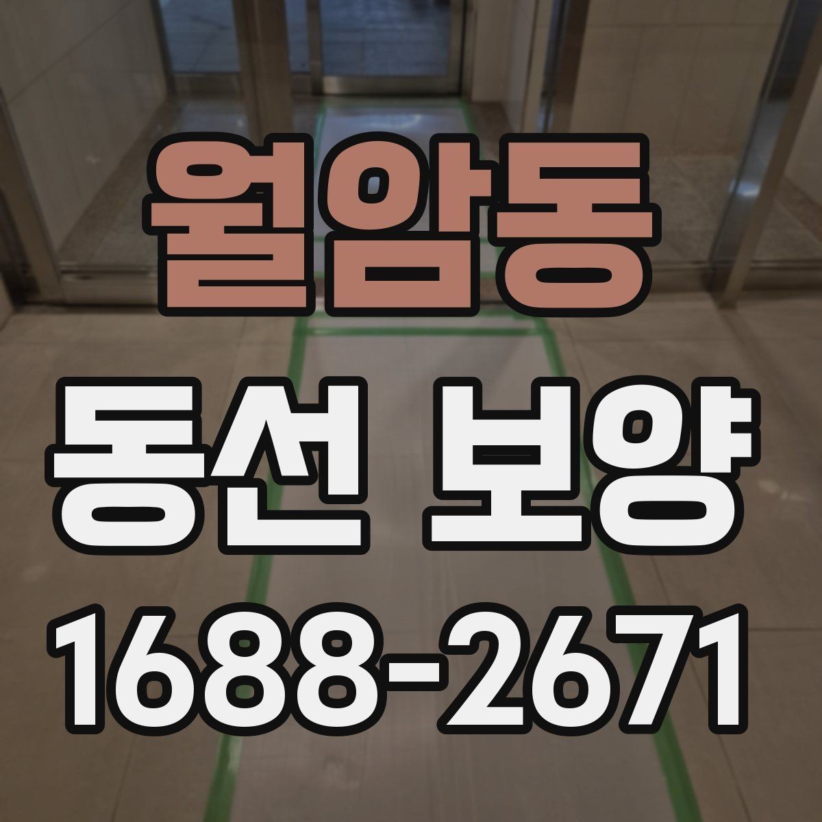 월암동 동선 보양 범위와 작업 진행 순서 알아보기