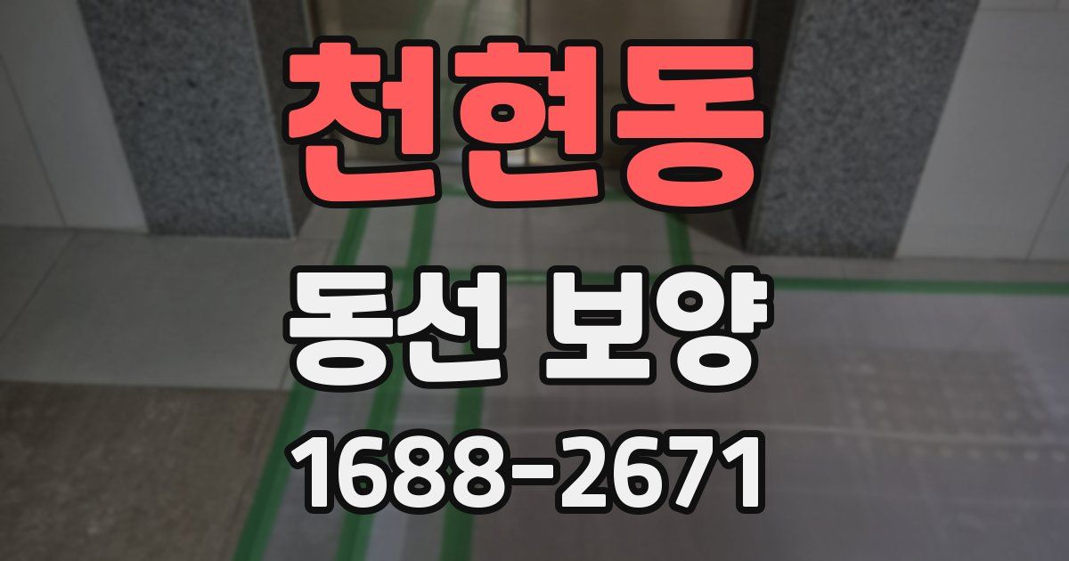 천현동 동선 보양