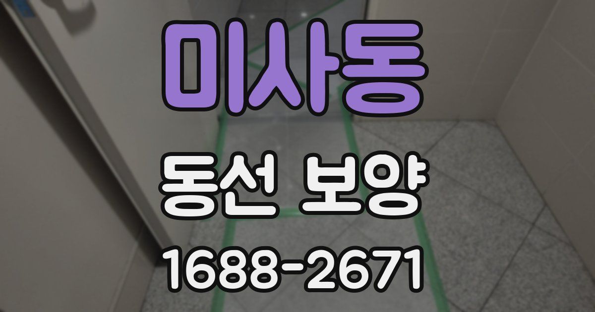 미사동 동선 보양