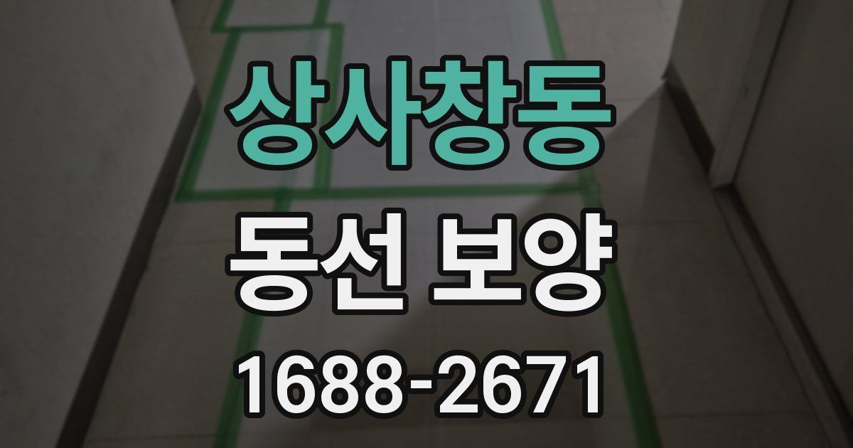 상사창동 동선 보양
