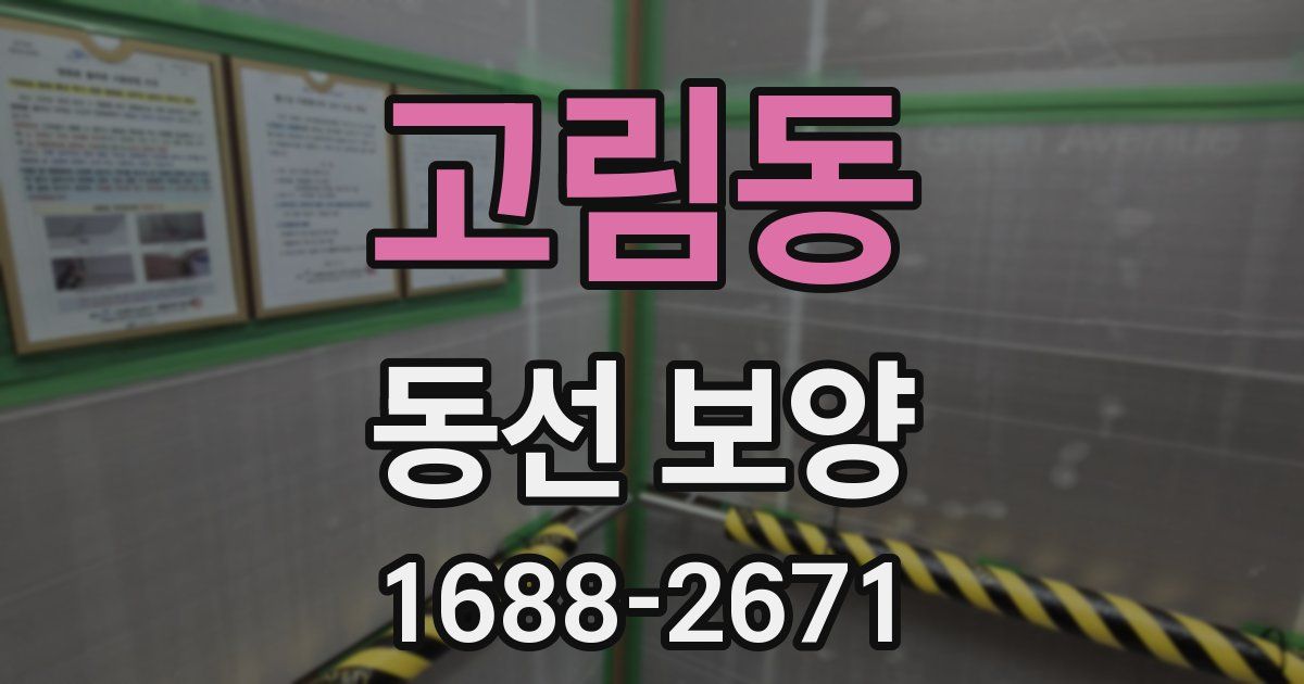고림동 동선 보양
