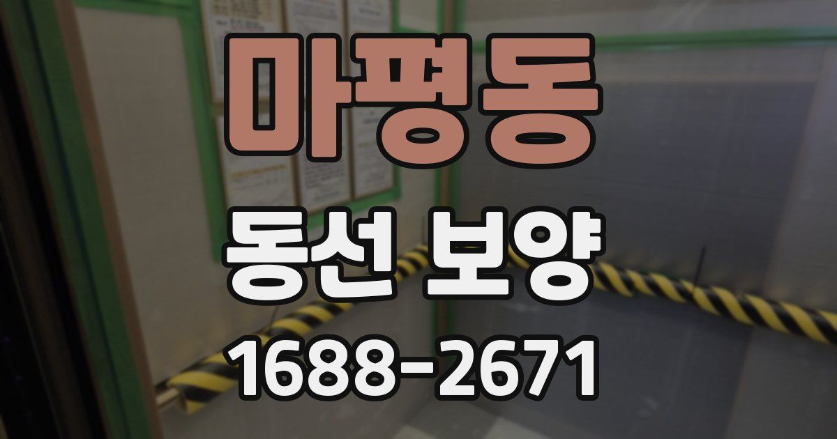 마평동 동선 보양