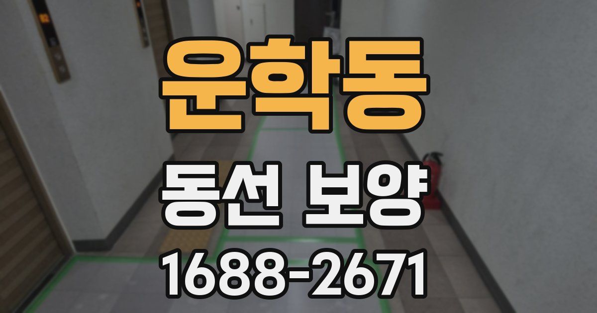 운학동 동선 보양