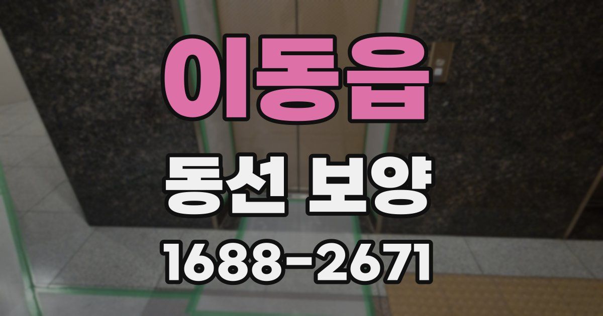 이동읍 동선 보양