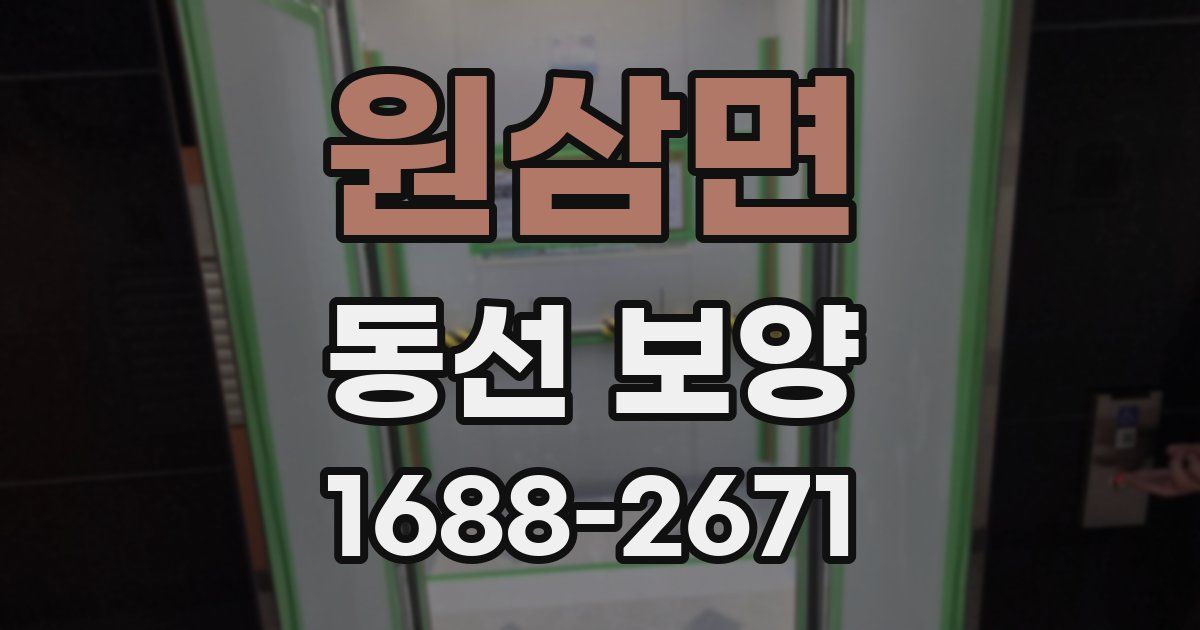 원삼면 동선 보양
