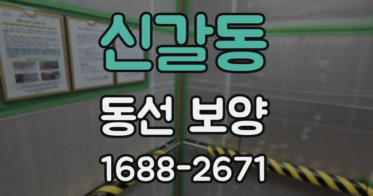 신갈동 동선 보양