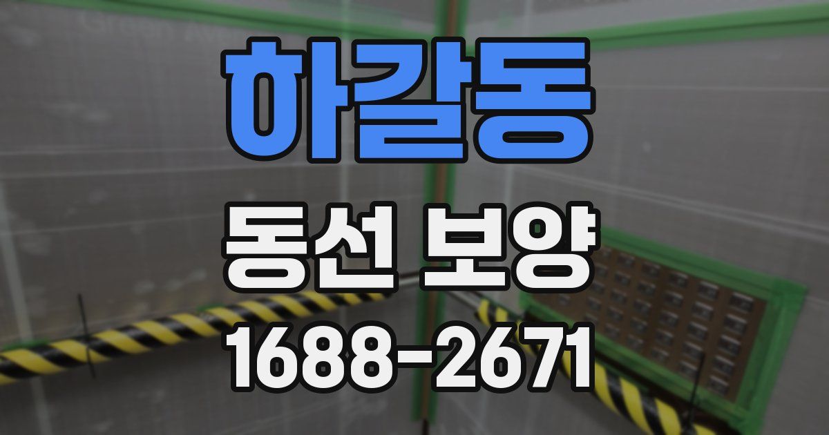 하갈동 동선 보양