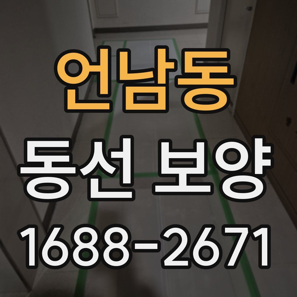 언남동 동선 보양 현장에 맞춘 보호 대책 세우기