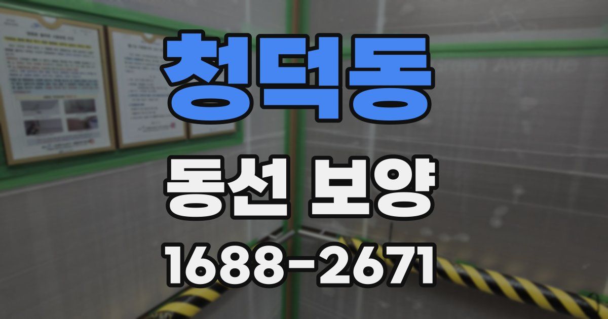 청덕동 동선 보양