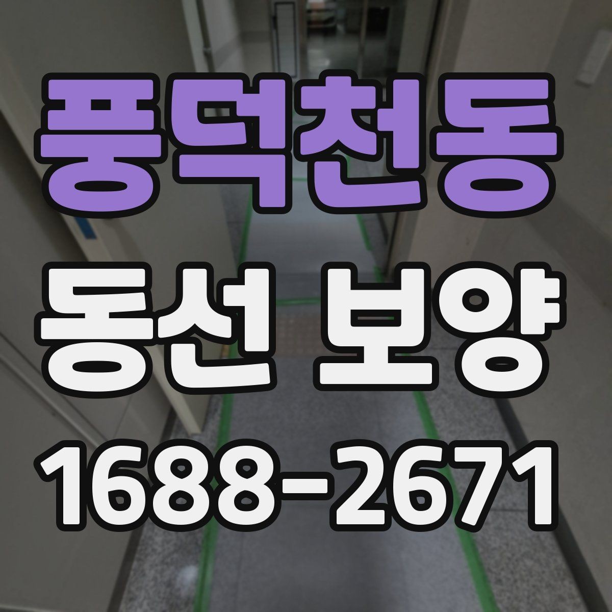 풍덕천동 동선 보양 계획 수립부터 마감까지의 흐름