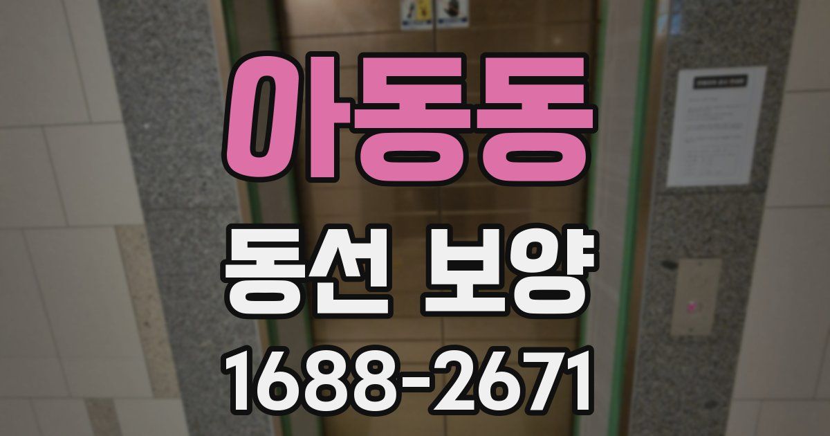 아동동 동선 보양