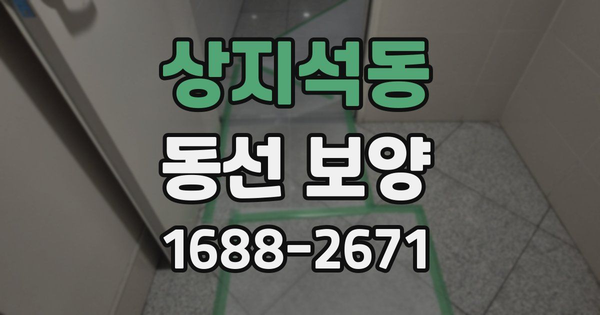 상지석동 동선 보양