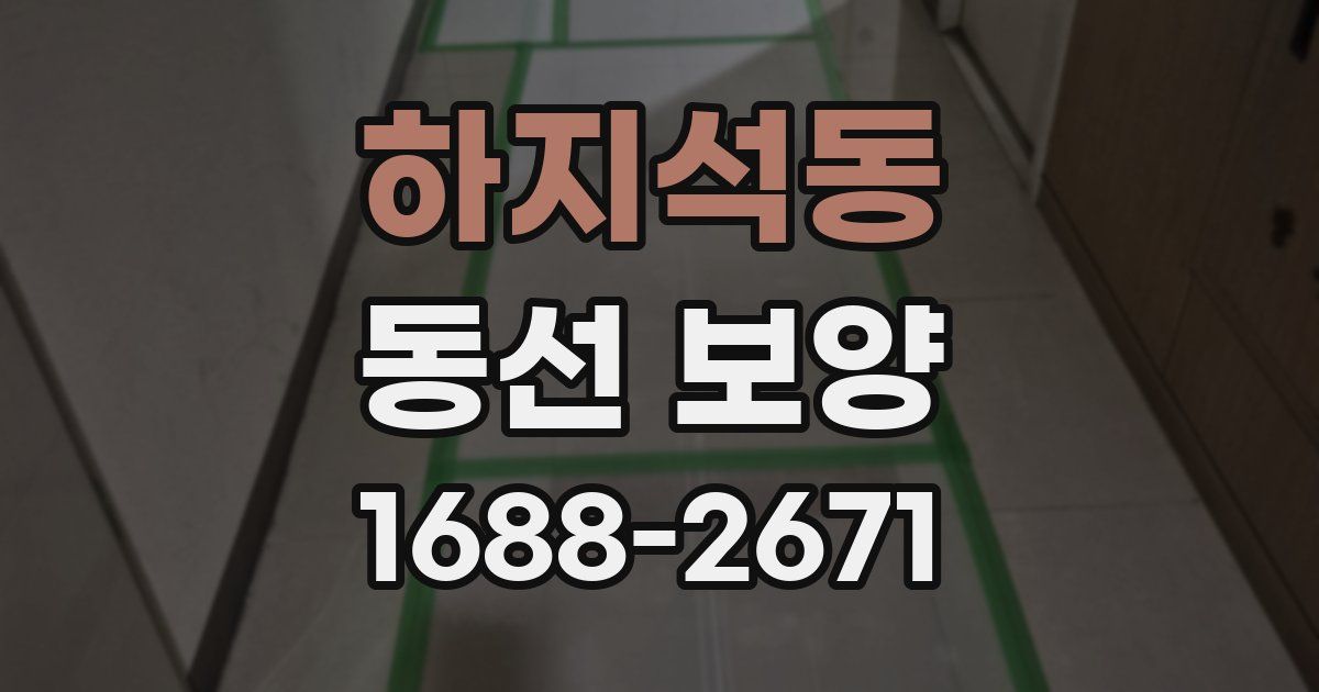 하지석동 동선 보양