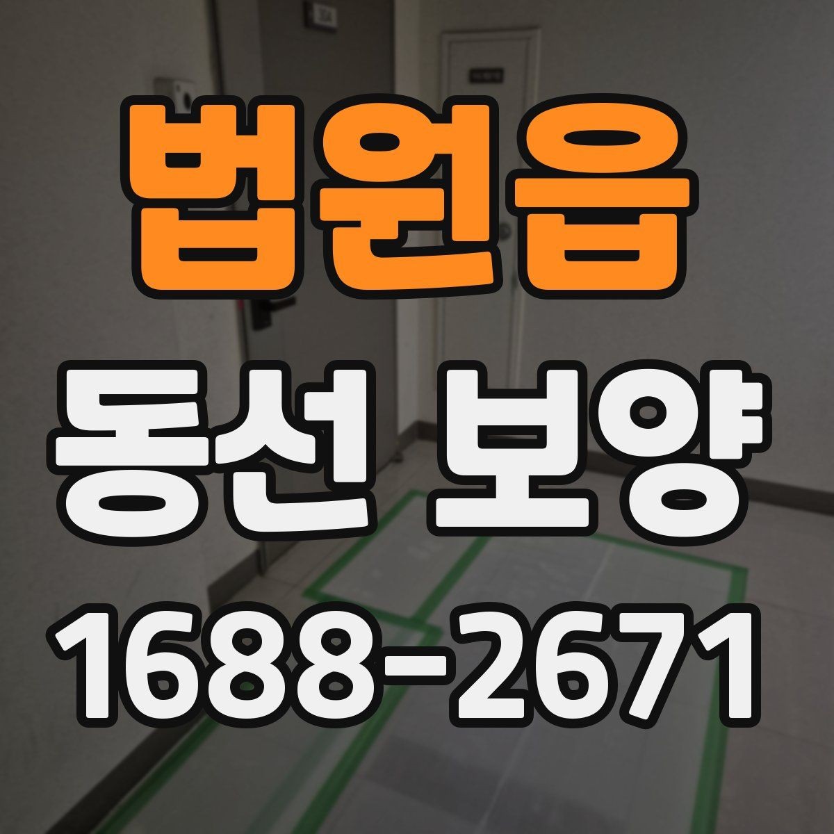법원읍 동선 보양 현장에서 발생하는 변수와 대처