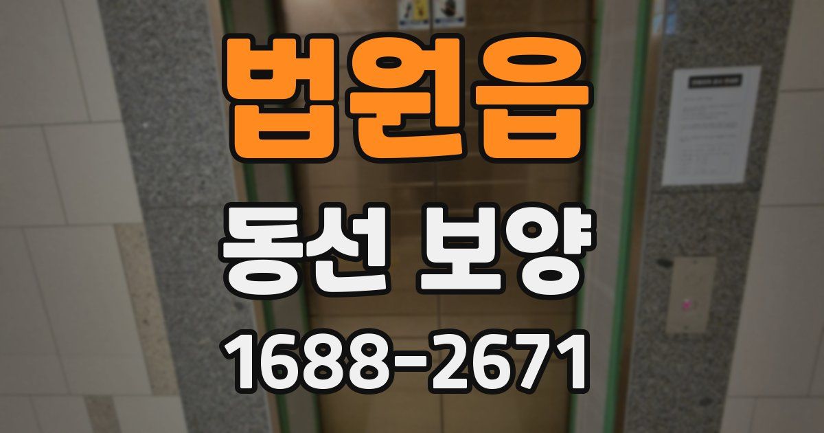 법원읍 동선 보양