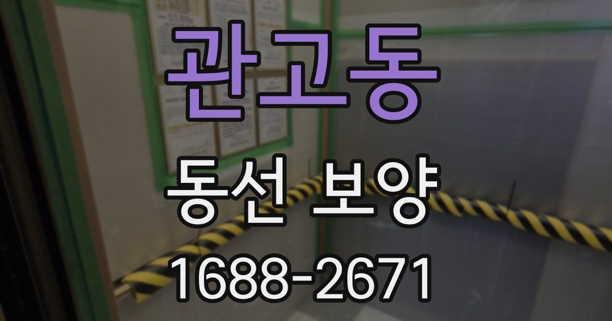 관고동 동선 보양