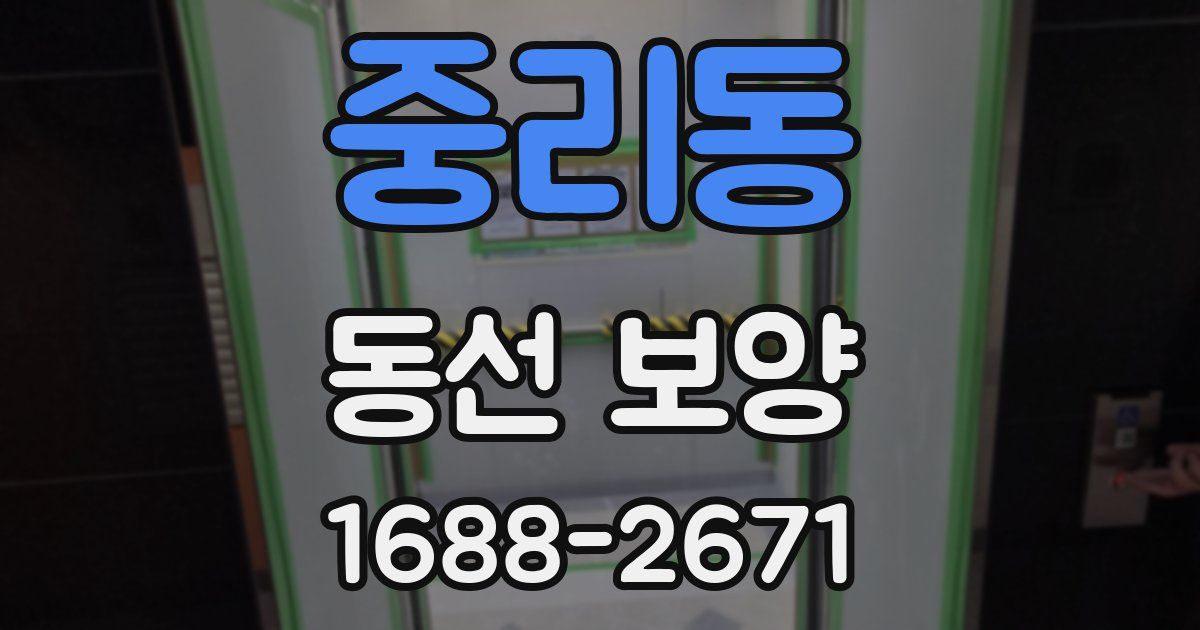 중리동 동선 보양