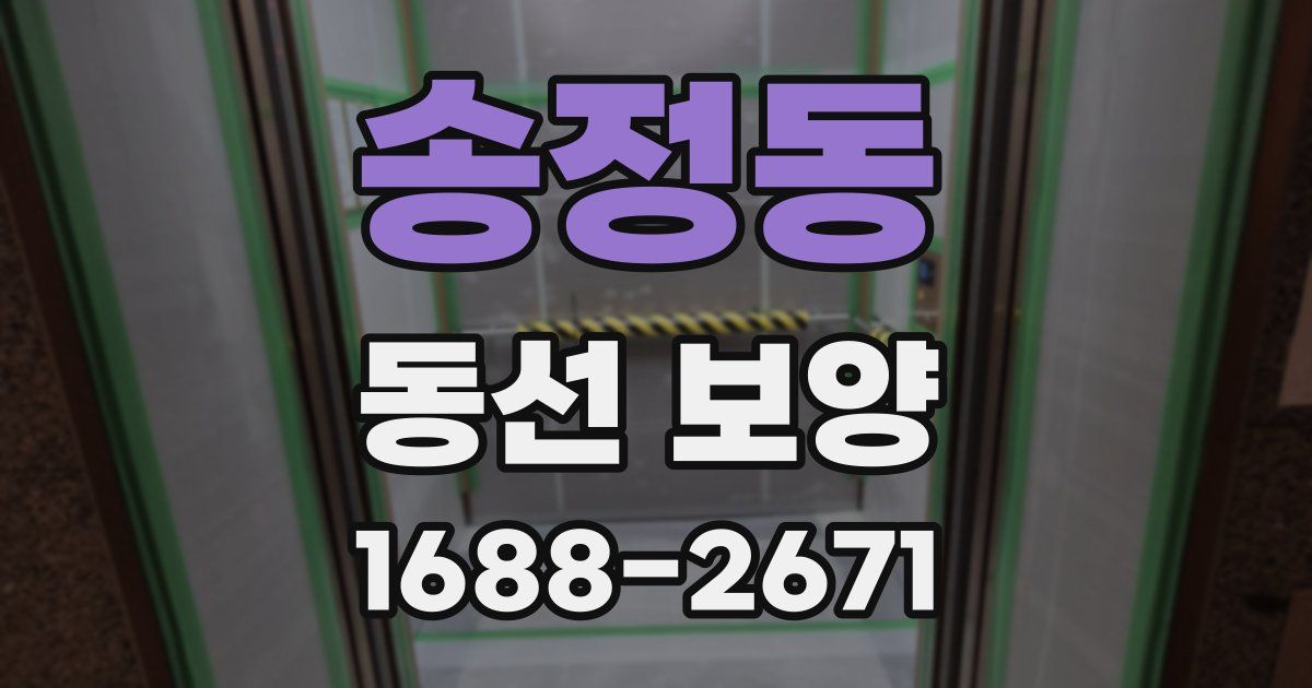 송정동 동선 보양