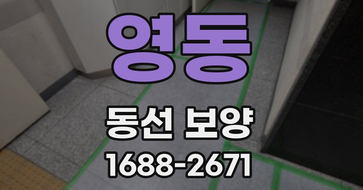 영동 동선 보양