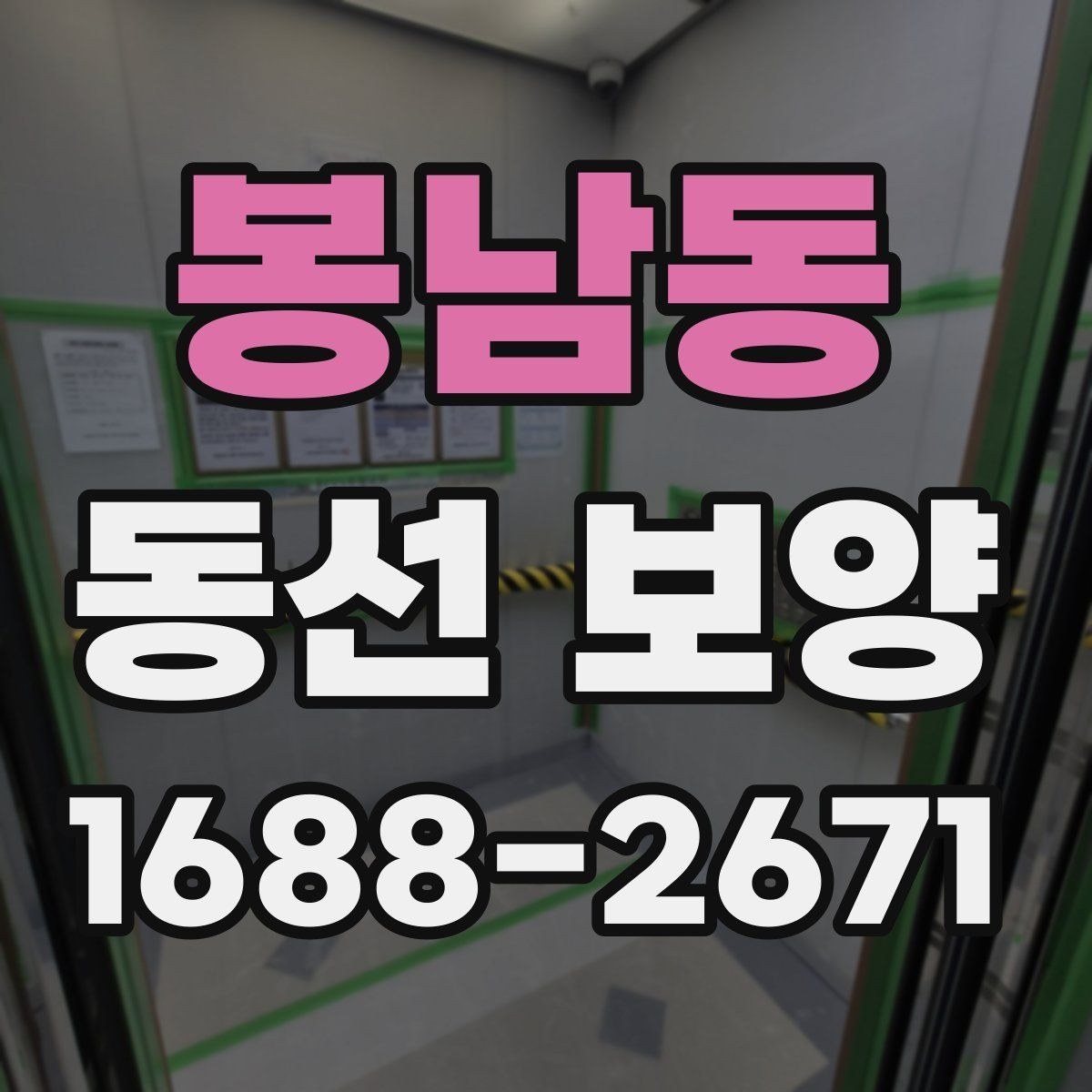 봉남동 동선 보양 작업 시 인원 배치가 중요한 이유