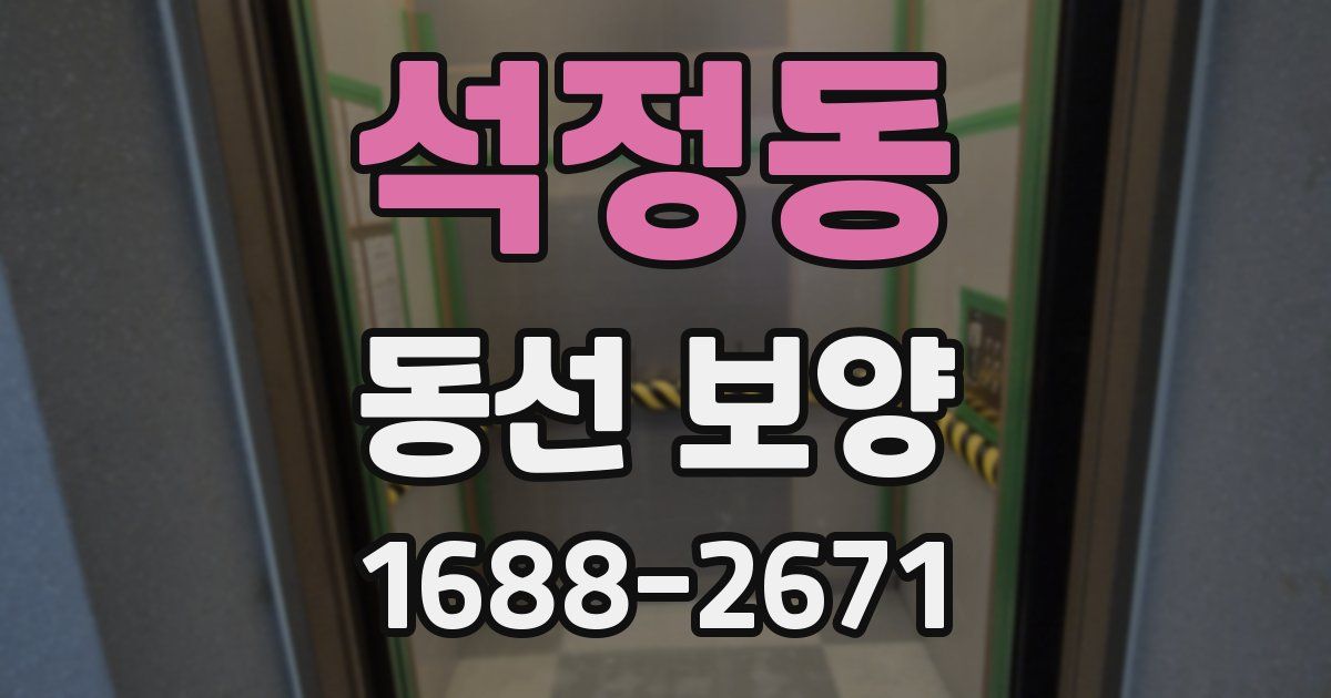 석정동 동선 보양
