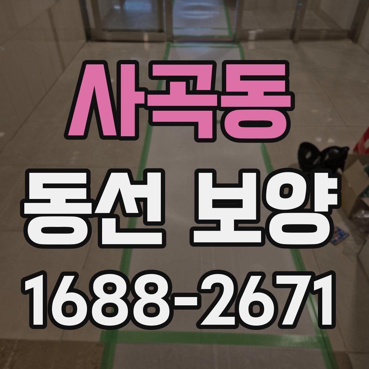 사곡동 동선 보양 계획 수립부터 마감까지의 흐름
