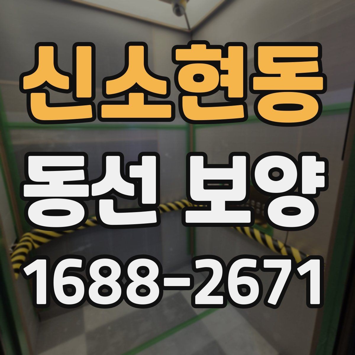 신소현동 동선 보양 작업 범위를 정할 때 기준이 되는 것