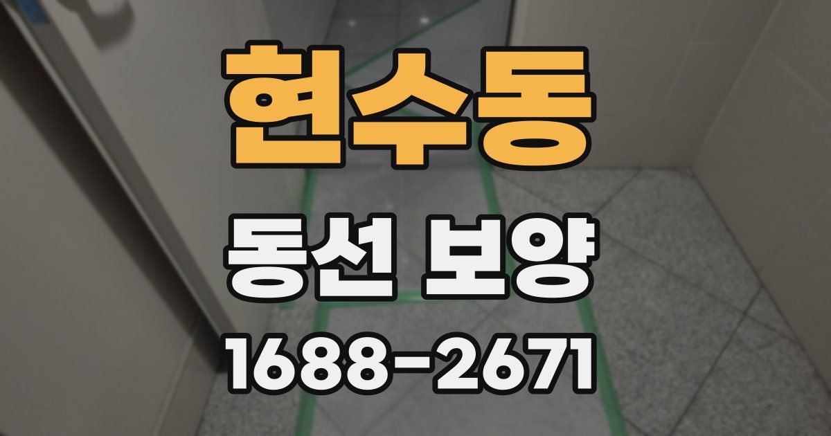 현수동 동선 보양