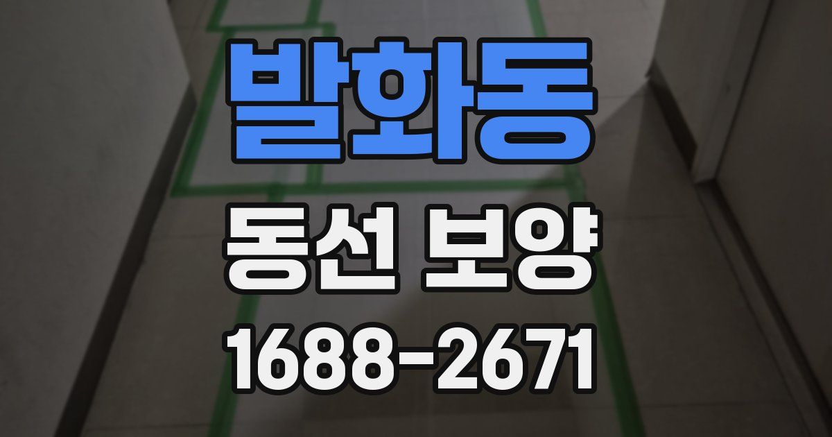 발화동 동선 보양
