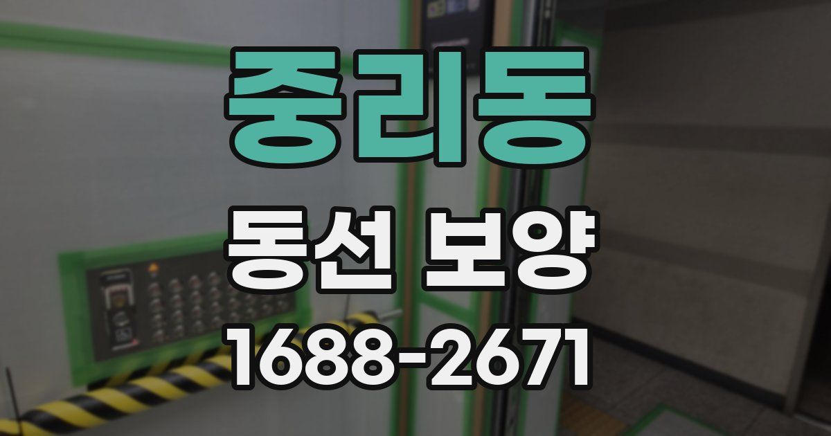 중리동 동선 보양