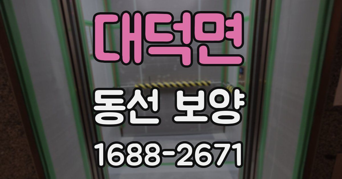 대덕면 동선 보양