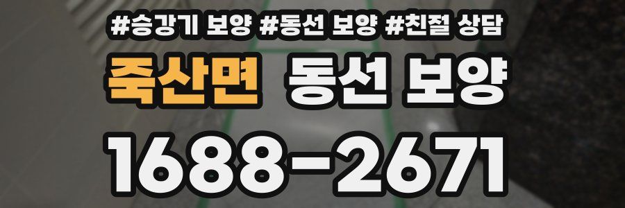 죽산면 동선 보양