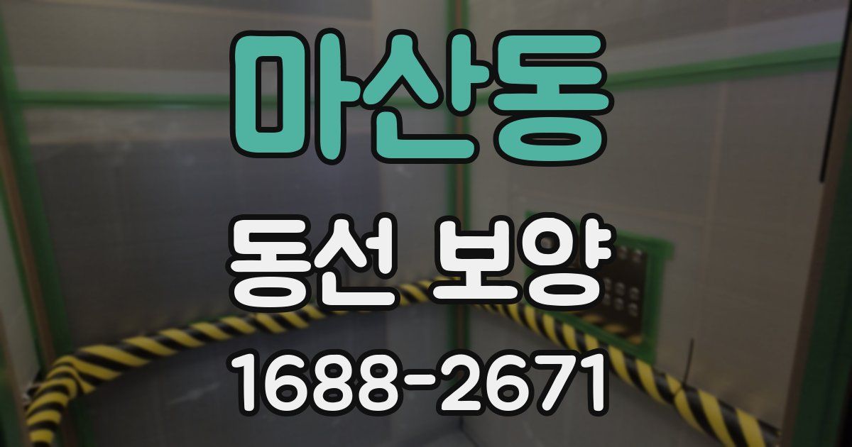 마산동 동선 보양