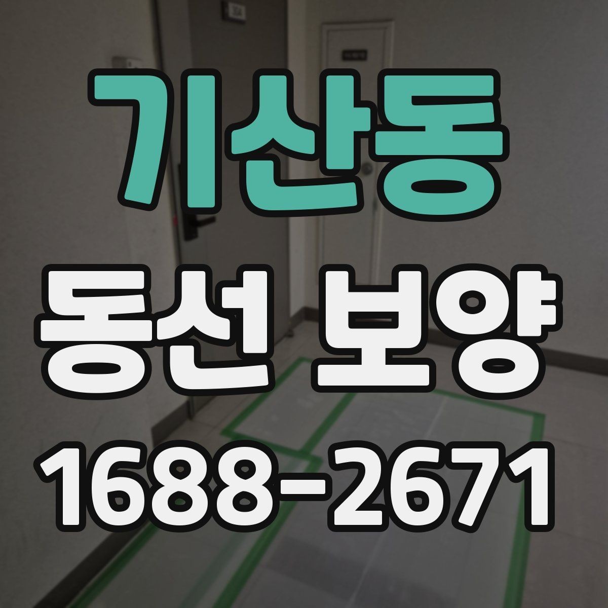 기산동 동선 보양 범위와 작업 진행 순서 알아보기