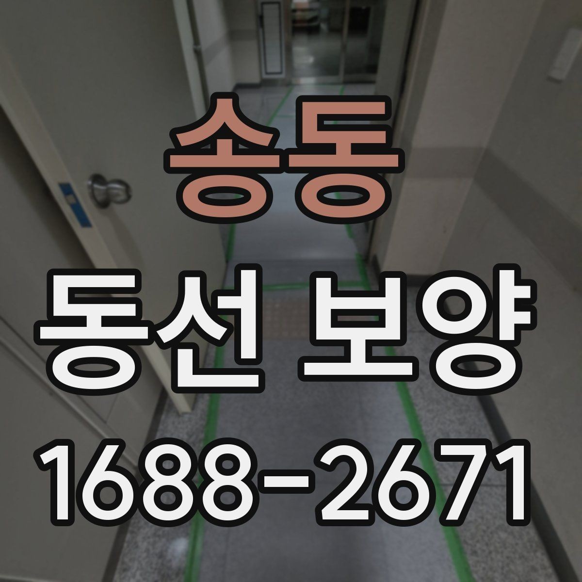송동 동선 보양 작업의 기본 개념과 적용 사례