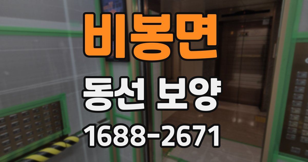 비봉면 동선 보양