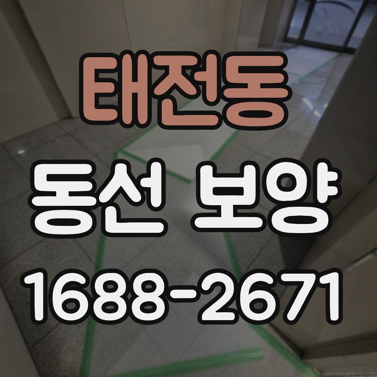 태전동 동선 보양 공정별 체크포인트 정리
