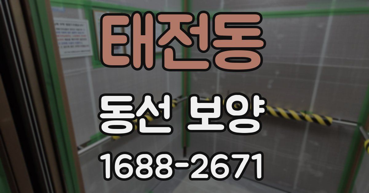 태전동 동선 보양