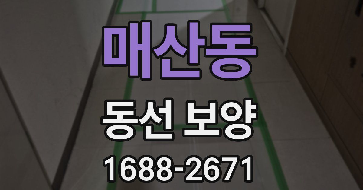 매산동 동선 보양