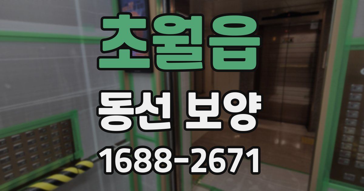 초월읍 동선 보양