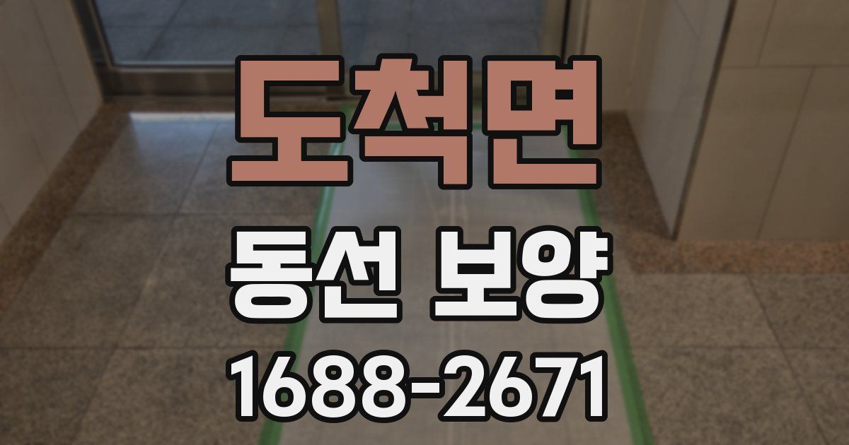 도척면 동선 보양