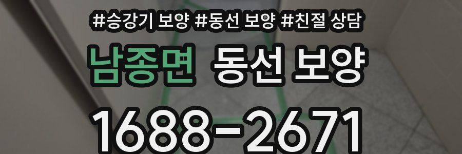 남종면 동선 보양