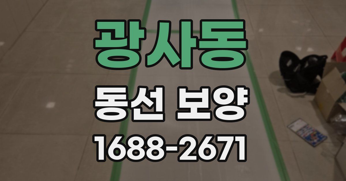 광사동 동선 보양
