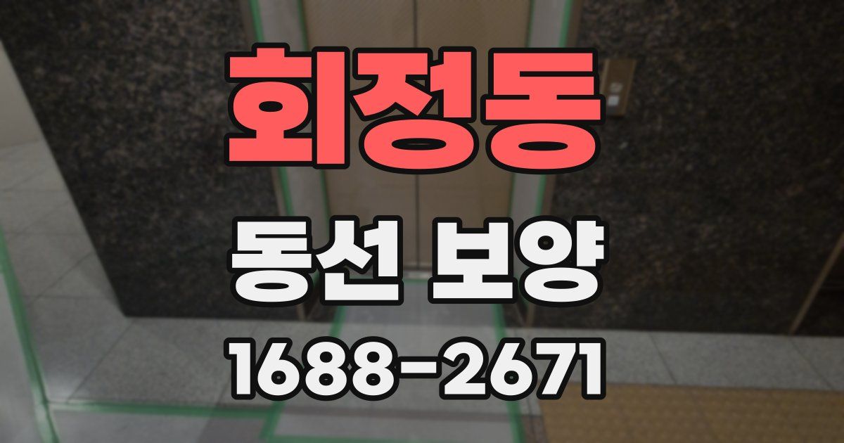 회정동 동선 보양