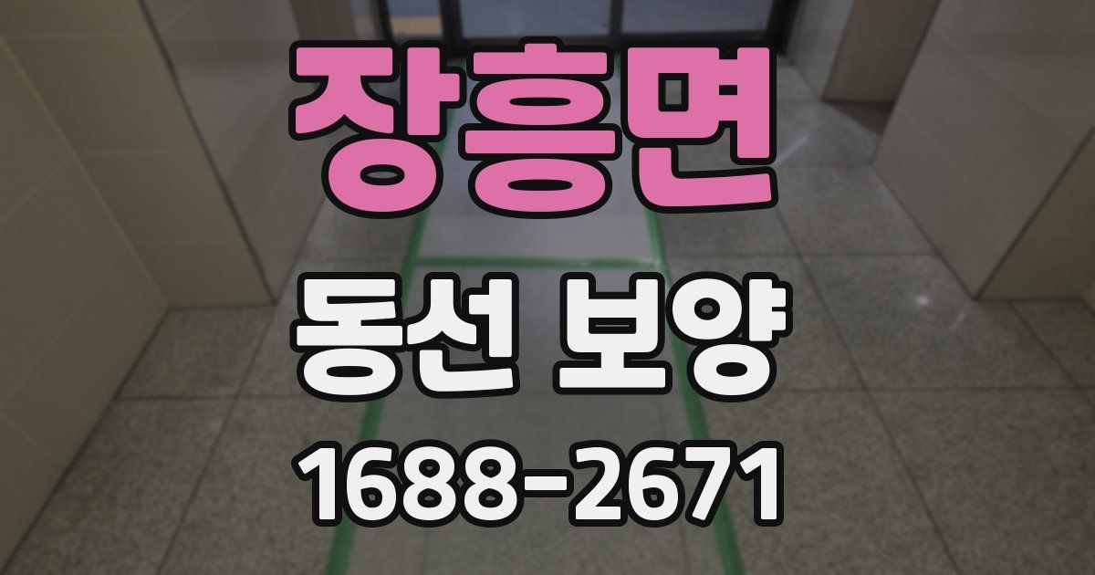 장흥면 동선 보양